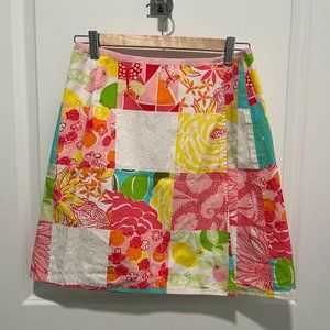 VINTAGE Lilly Pulitzer Reversible Wrap Skirt Size 4